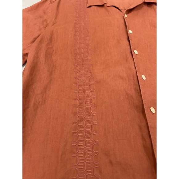 Breakwater Men's 100% Linen Button Down Shirt Size XL Beach Coastal Resort Boat - Picture 6 of 10